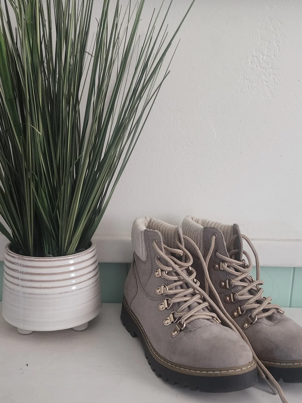 Cliffs by WHITE MOUNTAIN Taupe Hiking-Style Ankle Boots